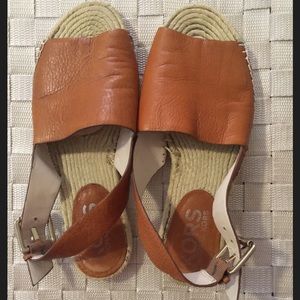 Kors michael kors Brown slingback hemp flats